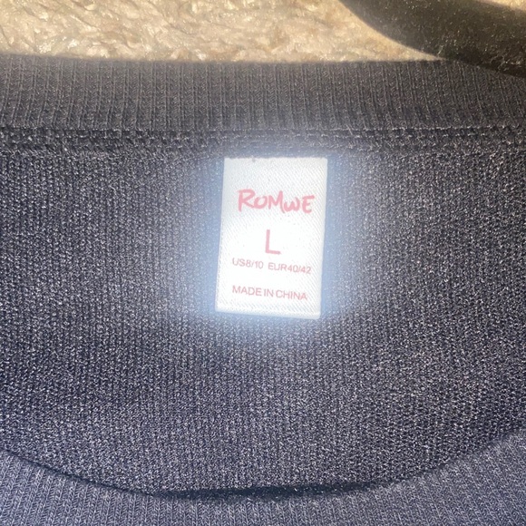 Romwe Graphic Skeleton Crewneck Sweatshirt I’m having the time of my life - Picture 4 of 8